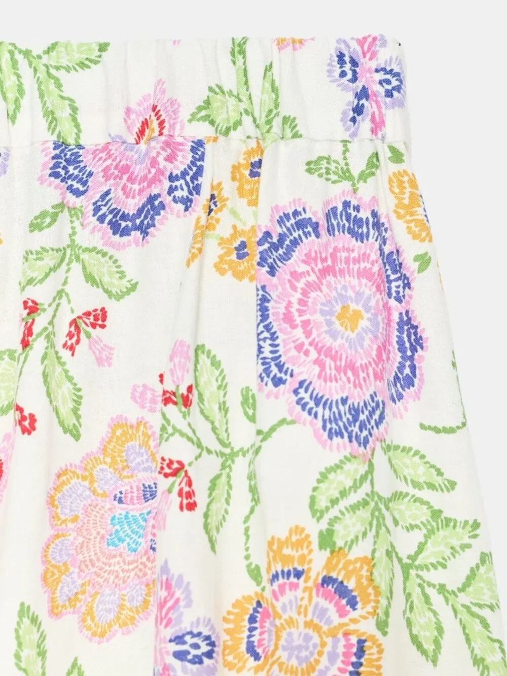 Zara Floral Pastel Cottagecore Pants Multicolor High Rise Size Small NWT